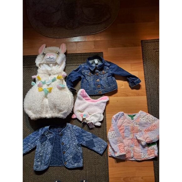 4 sweet jackets for kids appx 18 Mo-2T plus cap & mittens-some new with tags - Picture 5 of 9